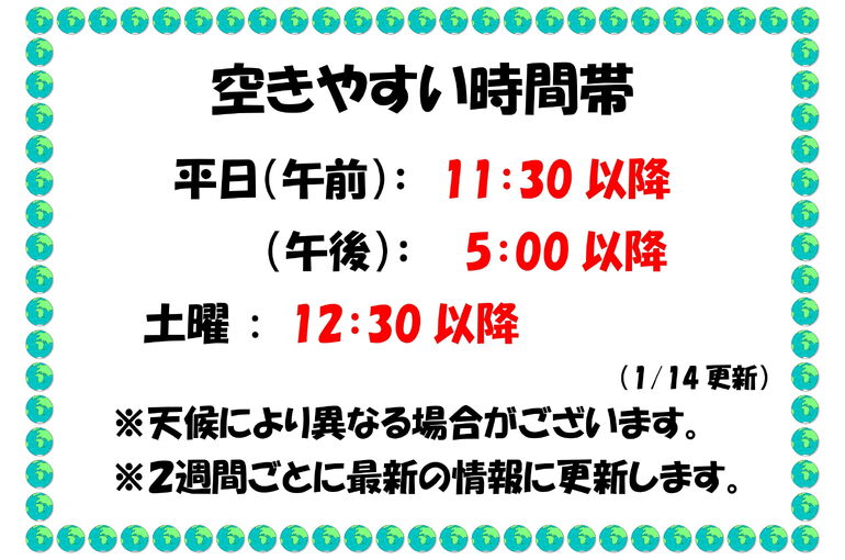 混雑状況 1月16日～1月28日-1